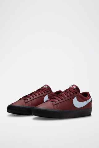Nike SB Blazer Low Pro GT en cuir - Bordeaux