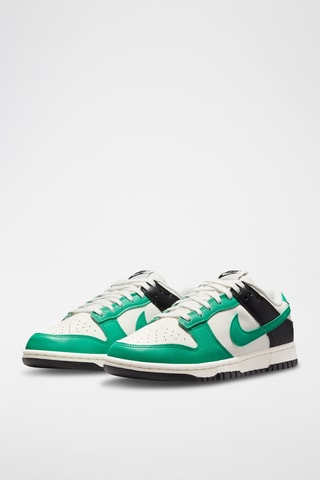 Nike Dunk Low en cuir - Vert clair et noir