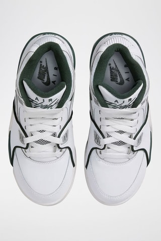 Nike Air Flight 89 en cuir - Blanc et vert foncé