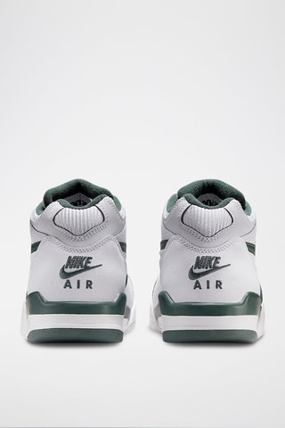 Nike Air Flight 89 en cuir - Blanc et vert foncé