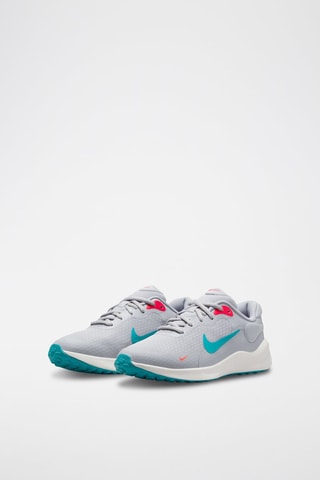 Nike Revolution 7 - Gris clair et turquoise