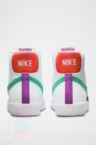 Blazer Mid’77 en cuir Blanc