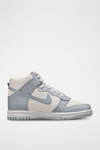 Nike Dunk High en cuir - Gris clair