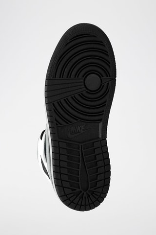 Jordan 1 Mid en cuir - Noir et blanc