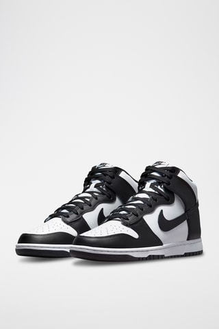 Dunk High Retro en cuir - Noir et blanc - Nike