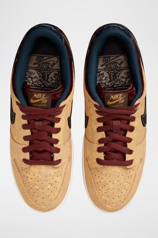 SB Dunk Low Pro en cuir - Doré - Nike