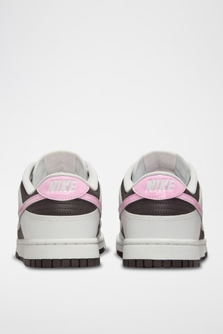 Nike Dunk en cuir - Blanc et rose poudré - Nike