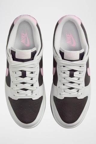 Nike Dunk en cuir - Blanc et rose poudré - Nike