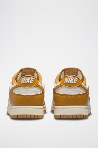 Nike Dunk Low Retro en cuir - Blanc et moutarde