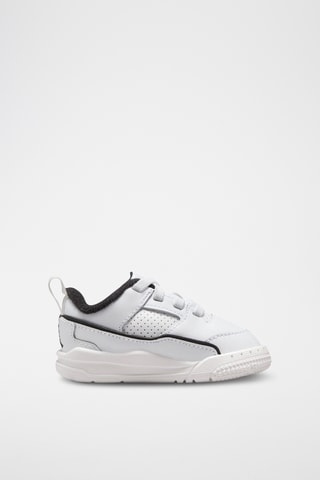 Jordan Flight Court en cuir - Blanc et noir - Jordan