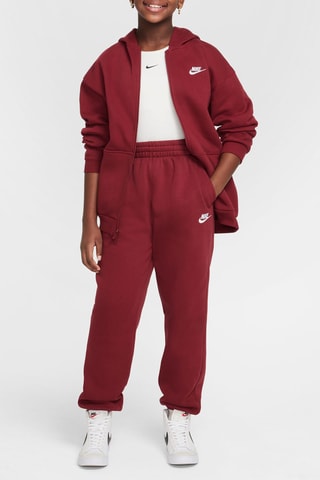 Pantalon polaire taille haute - Rouge - Nike