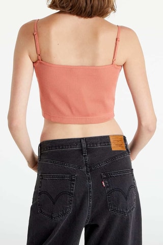 Crop top Nike Essential mini swoosh - Orange