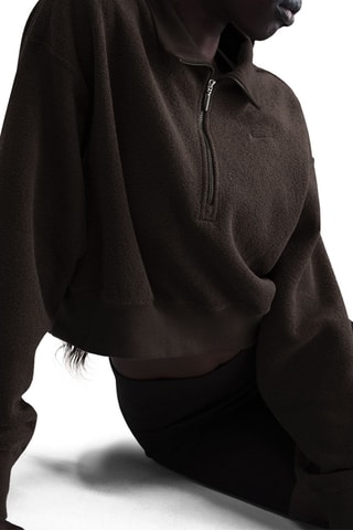 Crop top en velours - Marron - Nike