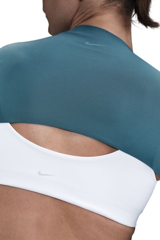 Crop top de fitness - Bleu canard - Nike
