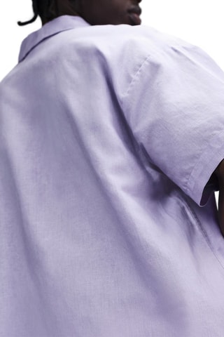 Chemise en lin - Violet - Nike