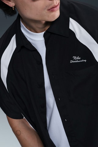 Chemise oversize de skateboard - Noir et blanc - Nike