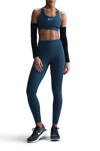 Legging de running 7/8 taille haute - Bleu pétrole - Nike
