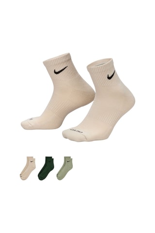3 paires de chaussettes d’entraînement - Beige et vert