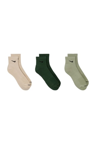 3 paires de chaussettes d’entraînement - Beige et vert