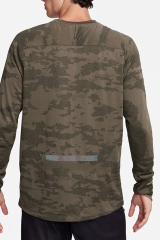 T-shirt de running - Vert olive - Nike