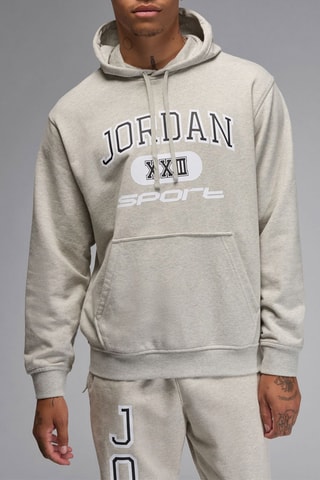 Sweat à capuche - Gris clair chiné