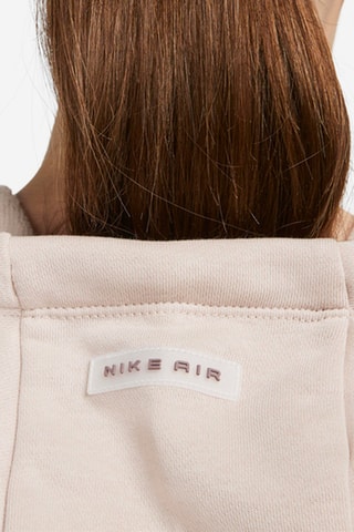 Sweat polaire Air crop - Gris clair et marron