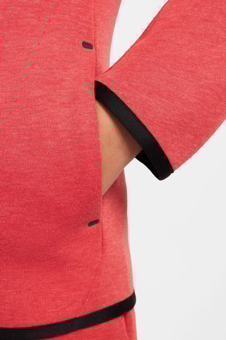 Sweat polaire à capuche - Rouge