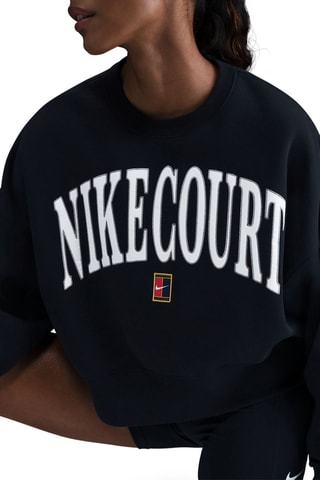 Sweat polaire de tennis - Noir et blanc - Nike