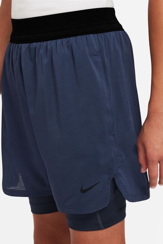 Short de fitness taille haute Multi Tech - Bleu marine - Nike