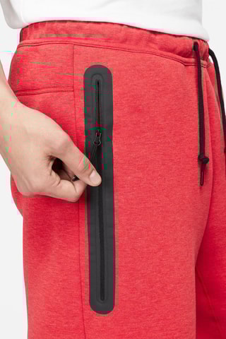 Short polaire Nike Sportswear Tech Fleece - Rouge chiné