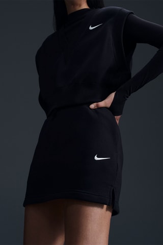 Minijupe polaire taille haute - Noir