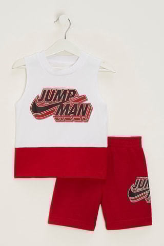 Débardeur et short - Blanc et rouge