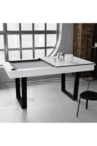 Billard convertible en table dinatoire - 185 x 104 x 82 cm