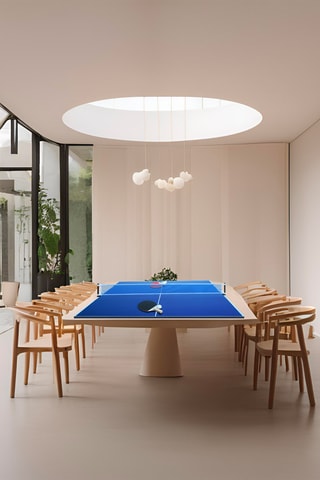Plateau de table de ping - pong avec accessoires - Bleu