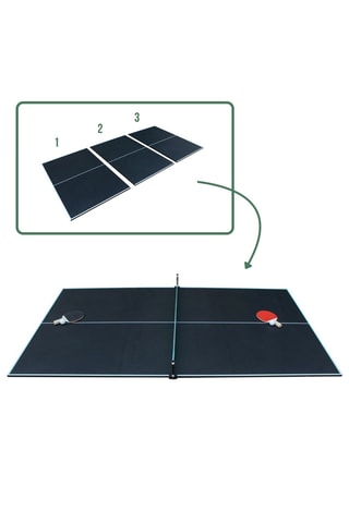 Plateau de table de ping - pong avec accessoires - Noir