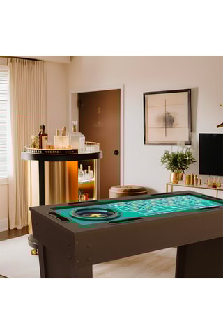 Table de casino 6 en 1 - Lucky Vegas - 114 x 51,5 x 90 cm