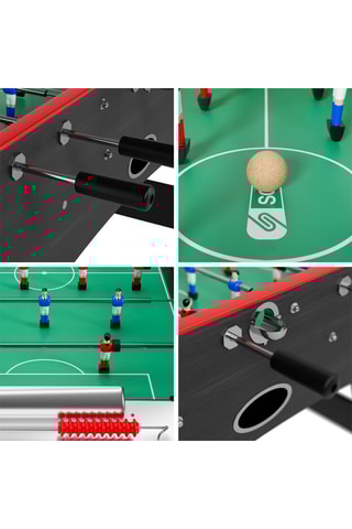 Baby-foot bois noir - 151 x 77 cm - Classique