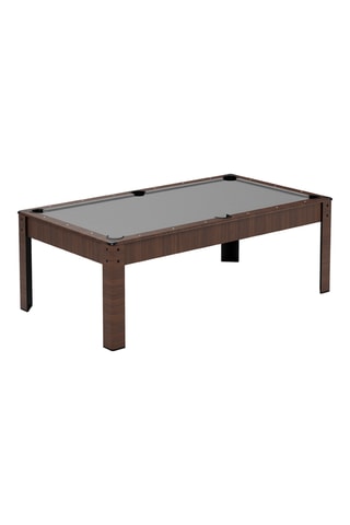Billard kit convertible bois brut tapis gris - 226 x 126 cm - Ambiance