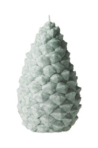 Bougie Pomme de pin - Vert - 13 cm