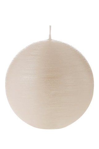 Bougie ronde - Blanc nacré