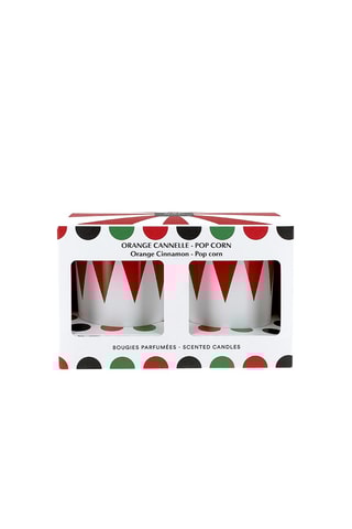 2 bougies parfumées - Biscuit épicé et pop corn