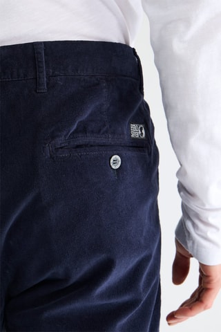 Velours Broek - Marineblauw