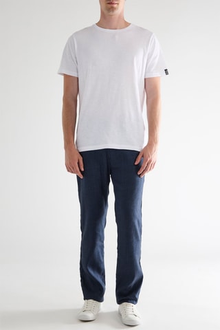 Linnen Chino - Indigoblauw