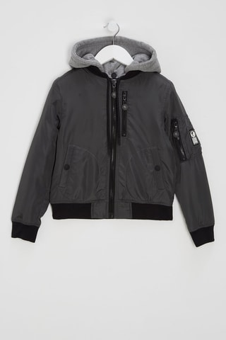Bomberjack met Capuchon - Antraciet