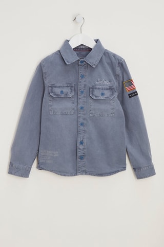 Spijkeroverhemd - Blauw