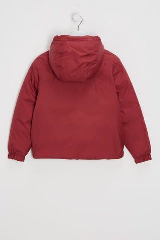 Dubbelzijdige Gewatteerde Jas met Capuchon - Marineblauw