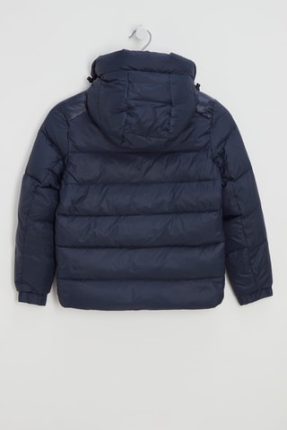 Gewatteerde Jas met Capuchon - Marineblauw