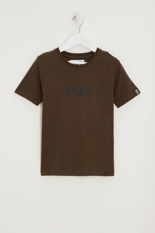 T-shirt James Bond 007 - Donkerbruin