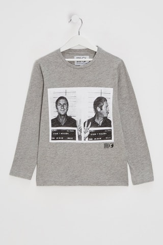 T-shirt Steve McQueen - Gemêleerd Grijs