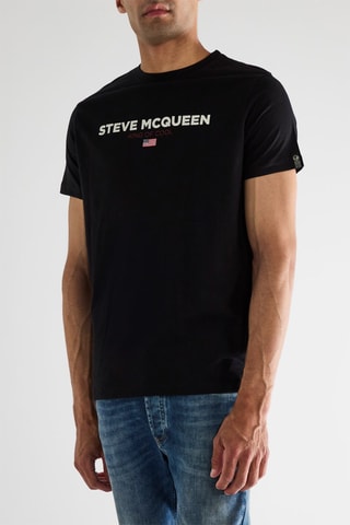 T-shirt Steeve Mc Queen - Zwart